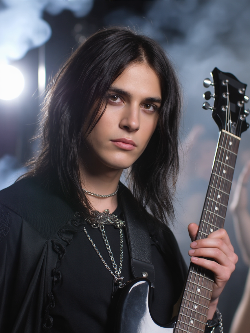 Roger Gómez — lead guitarist of Eclipsera